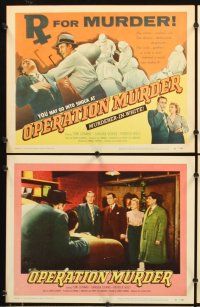 4m499 OPERATION MURDER 8 LCs '57 Dr. Tom Conway is accused of operating & killing at the same time!