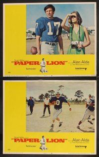 4m507 PAPER LION 8 LCs '68 Alan Alda as George Plimpton plays football!
