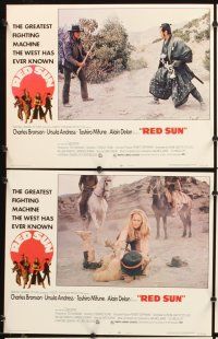 4m562 RED SUN 8 LCs '72 Charles Bronson, Toshiro Mifune, Ursula Andress, Alain Delon