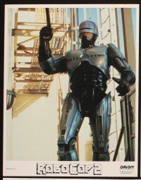 4m582 ROBOCOP 2 8 LCs '90 cool images of cyborg policeman Peter Weller, sci-fi sequel!
