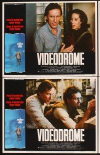 4m686 VIDEODROME 8 LCs '83 David Cronenberg, James Woods, Debbie Harry, sci-fi!
