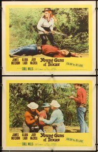 4m716 YOUNG GUNS OF TEXAS 8 LCs '63 teen cowboys James Mitchum, Alana Ladd & Jody McCrea!