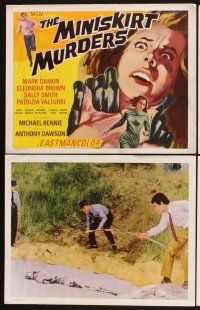 4m721 YOUNG, THE EVIL & THE SAVAGE 8 LCs '68 Michael Rennie, The Miniskirt Murders!