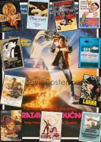 4p018 LOT OF 101 FOLDED YUGOSLAVIAN POSTERS '52 - '92 Back to the Future, Luana & many more!