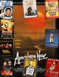 4p031 LOT OF 38 FORMERLY FOLDED FRENCH POSTERS '79-01 Apocalypse Now Redux, Groundhog Day & more!