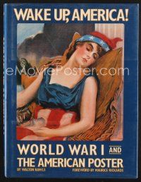 4p180 WAKE UP AMERICA first edition hardcover book '88 World War I and The American Poster!