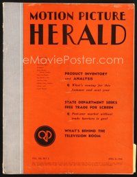4p061 MOTION PICTURE HERALD exhibitor magazine April 8, 1944 MGM has them rolling in the aisles!