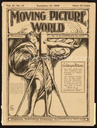 4p052 MOVING PICTURE WORLD exhibitor magazine September 21, 1918 Harold Lloyd, Ethel Barrymore!