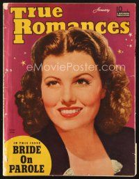 4p143 TRUE ROMANCES magazine January 1941 portrait of pretty Sheila Ryan by Macfadden Studio!