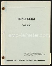 4p209 TRENCHCOAT revised first draft script December 3, 1981, screenplay by Jeffrey Price & Seaman!