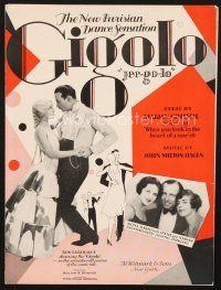 4p218 GIGOLO sheet music '26 Rod La Rocque dancing the new Parisian dance sensation!