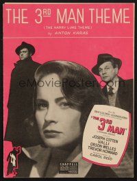 4p236 THIRD MAN sheet music '49 Orson Welles, Joseph Cotten & Valli, The Harry Lime Theme!