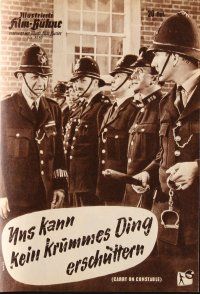 4p246 CARRY ON CONSTABLE German program '62 different images of of wacky English policemen!