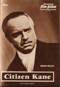 4p247 CITIZEN KANE German program '62 many different images of Orson Welles from his masterpiece!