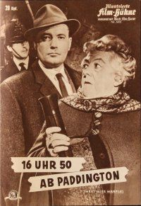 4p266 MURDER SHE SAID German program '62 Rutherford as Agatha Christie's Miss Marple, different!