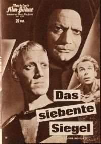 4p273 SEVENTH SEAL German program '62 Ingmar Bergman's Det Sjunde Inseglet, many different images!
