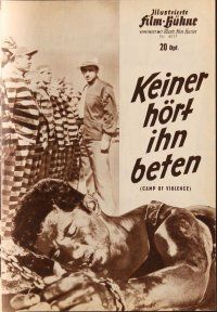 4p284 VIOLENT FATE German program '62 Un hecho violento, many images of the Camp of Violence!