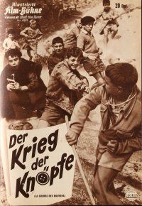 4p287 WAR OF THE BUTTONS German program '62 La Guerre des Boutons, many different images!