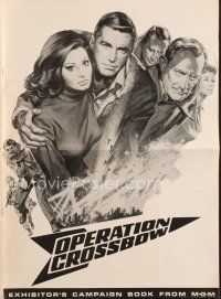 4p373 OPERATION CROSSBOW pressbook '65 sexy Sophia Loren & George Peppard on a top secret mission!