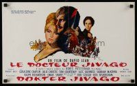 4r535 DOCTOR ZHIVAGO Belgian '65 Omar Sharif, Julie Christie, Lean's English epic, Terpning art!