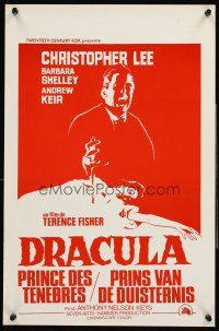 4r537 DRACULA PRINCE OF DARKNESS Belgian R70s Hammer, great image of vampire Christopher Lee!