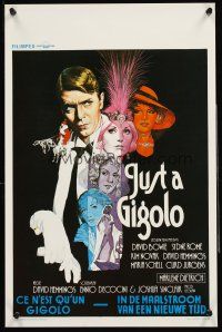 4r547 JUST A GIGOLO Belgian '81 David Hemmings' Schoner Gigolo, armer Gigolo, David Bowie!