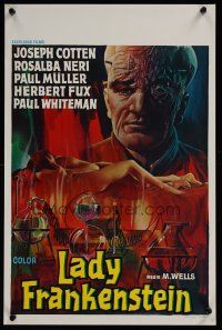 4r551 LADY FRANKENSTEIN Belgian '74 La figlia di Frankenstein, sexy Italian horror!