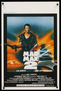 4r564 MAD MAX 2: THE ROAD WARRIOR Belgian '82 Mel Gibson returns as Mad Max, cool image!