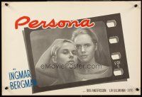 4r587 PERSONA Belgian '66 close up of Liv Ullmann & Bibi Andersson, Ingmar Bergman classic!