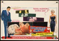 4r589 PILLOW TALK Belgian '59 bachelor Rock Hudson loves pretty career girl Doris Day!