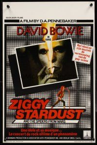 4r651 ZIGGY STARDUST & THE SPIDERS FROM MARS Belgian '83 David Bowie, D. A. Pennebaker directed!