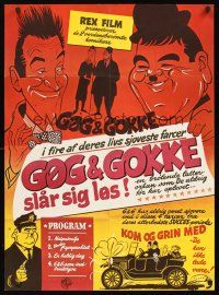 4r420 GOG & GOKKE SLAR SIG LOS Danish '60s Laurel & Hardy compilation, wacky art!