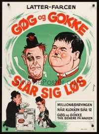 4r422 GOG OG GOKKE SLAR SIG LOS Danish '70s Wenzel art from Laurel & Hardy compilation!