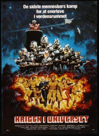4r453 MISSION GALACTICA: THE CYLON ATTACK Danish '78 great sci-fi artwork by Robert Tanenbaum!
