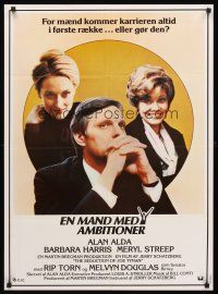 4r474 SEDUCTION OF JOE TYNAN Danish '79 cool image of Alan Alda, Barbara Harris, Meryl Streep!