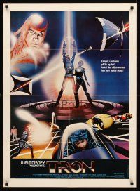 4r491 TRON Danish '82 Walt Disney sci-fi, Jeff Bridges in a computer, cool special effects!