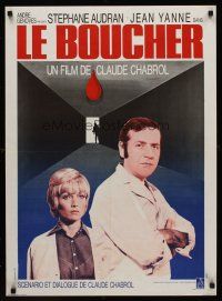 4r663 BUTCHER French 23x32 '70 Claude Chabrol's Le Boucher, Stephane Audran & Jean Yanne!