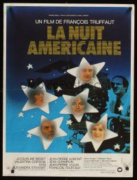 4r667 DAY FOR NIGHT French 23x32 '73 Francois Truffaut's La Nuit Americaine, Jacqueline Bisset!