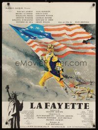 4r698 LAFAYETTE French 23x32 '63 Jean Dreville, Orson Welles, Jack Hawkins, Clement Hurel art!