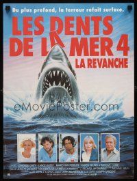 4r767 JAWS: THE REVENGE French 15x21 '87 Lorraine Gary, Lance Guest, great shark attack art!