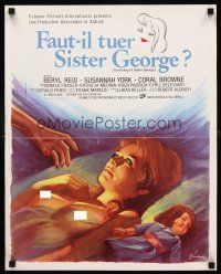 4r770 KILLING OF SISTER GEORGE French 15x21 '71 art of Susannah York in lesbian love triangle!