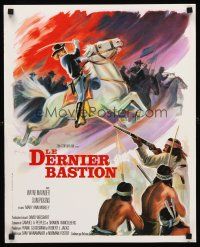 4r771 LEGEND OF CUSTER French 15x21 '67 cool Grinsson art of cavalry raid against the Indians!