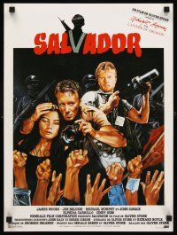 4r786 SALVADOR French 15x21 '86 James Woods, James Belushi, directed by Oliver Stone!