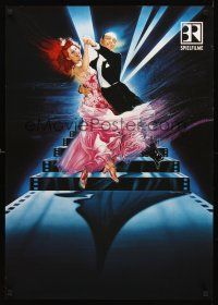 4r046 FRED ASTAIRE/GINGER ROGERS TV German '92 Renato Casaro art of most classic dancers!