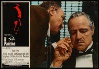4r342 GODFATHER Italian photobusta '72 Coppola directed, classic image of Marlon Brando!