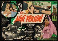 4r348 LITTLE GIRLS Italian photobusta '69 Jean-Pierre Bastid's Salut Les Copines, sexy images!