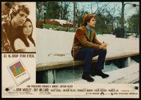 4r349 LOVE STORY Italian photobusta '71 great image of Ryan O'Neal looking pathetic on bench!