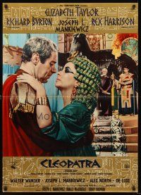 4r299 CLEOPATRA roadshow Italian lrg pbusta '63 close up of Elizabeth Taylor & Rex Harrison!