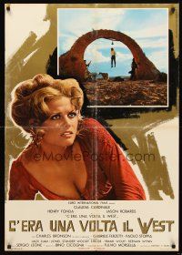 4r318 ONCE UPON A TIME IN THE WEST 3 Italian lrg pbustas '68 Leone, Cardinale, Robards & Fonda!
