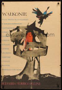 4r062 I VITELLONI Polish 23x33 '58 Federico Fellini's The Young & The Passionate, Cieslewicz art!